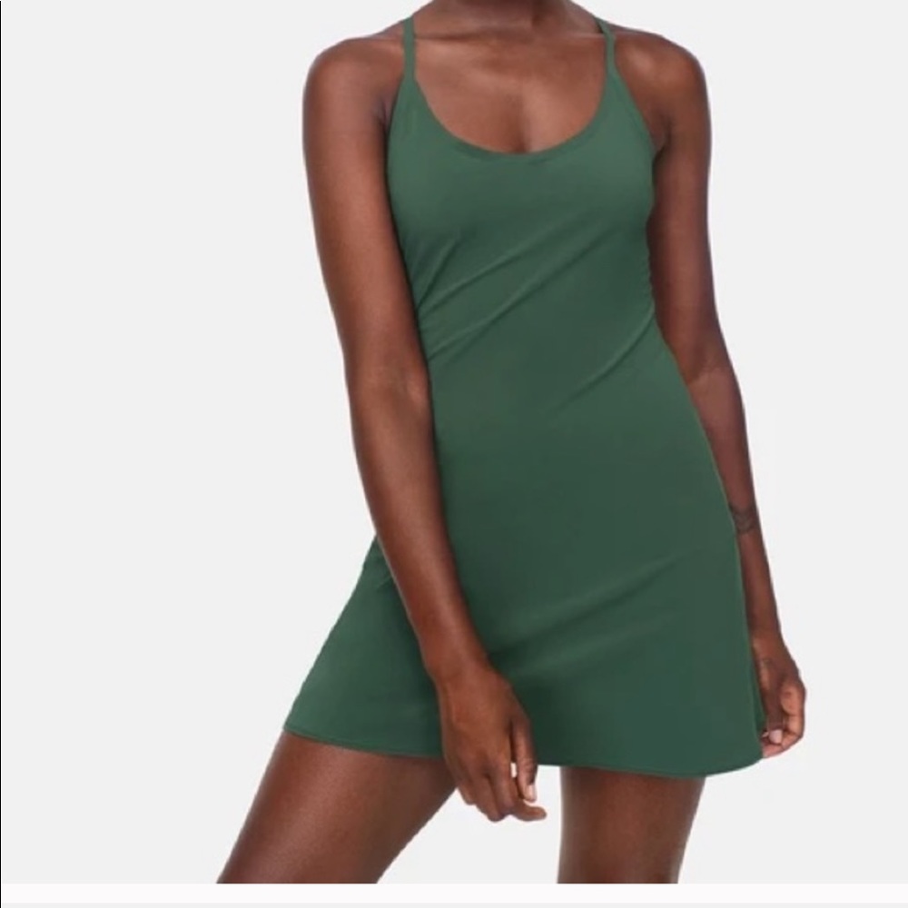 Olive Green Outdoor Voices Exercise Dress